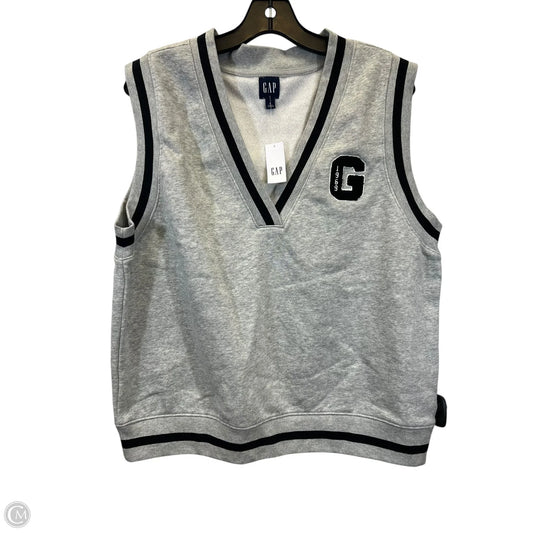 Vest Other By Gap In Black & Grey, Size: L