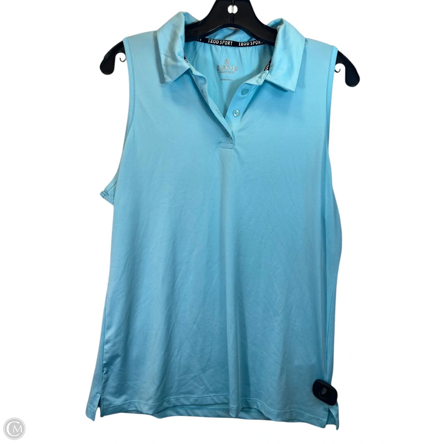 Athletic Tank Top By Izod In Blue, Size: L