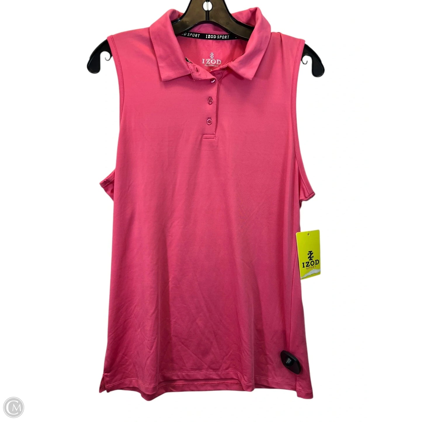 Athletic Tank Top By Izod In Pink, Size: L
