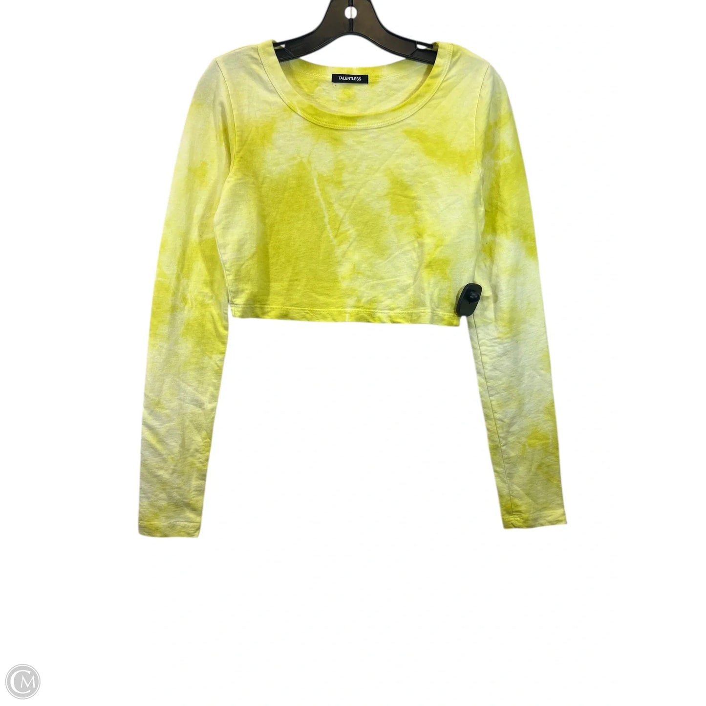 Top Long Sleeve Basic By Cmc In Tie Dye Print, Size: S