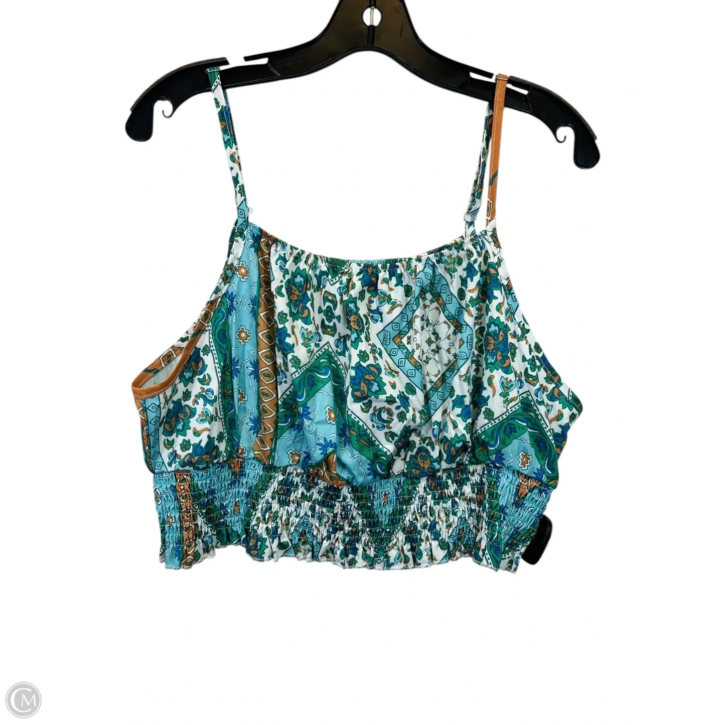 Pants Set 2pc By Shein In Blue & Green, Size: 1x