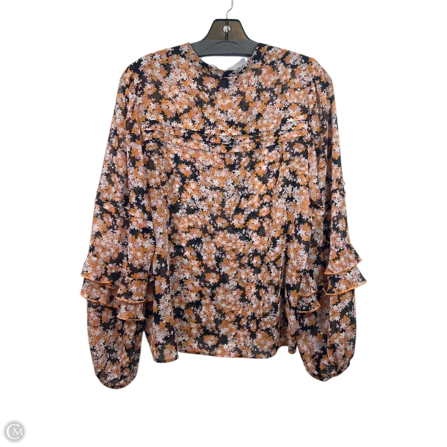 Top Long Sleeve By Sanctuary In Floral Print, Size: S