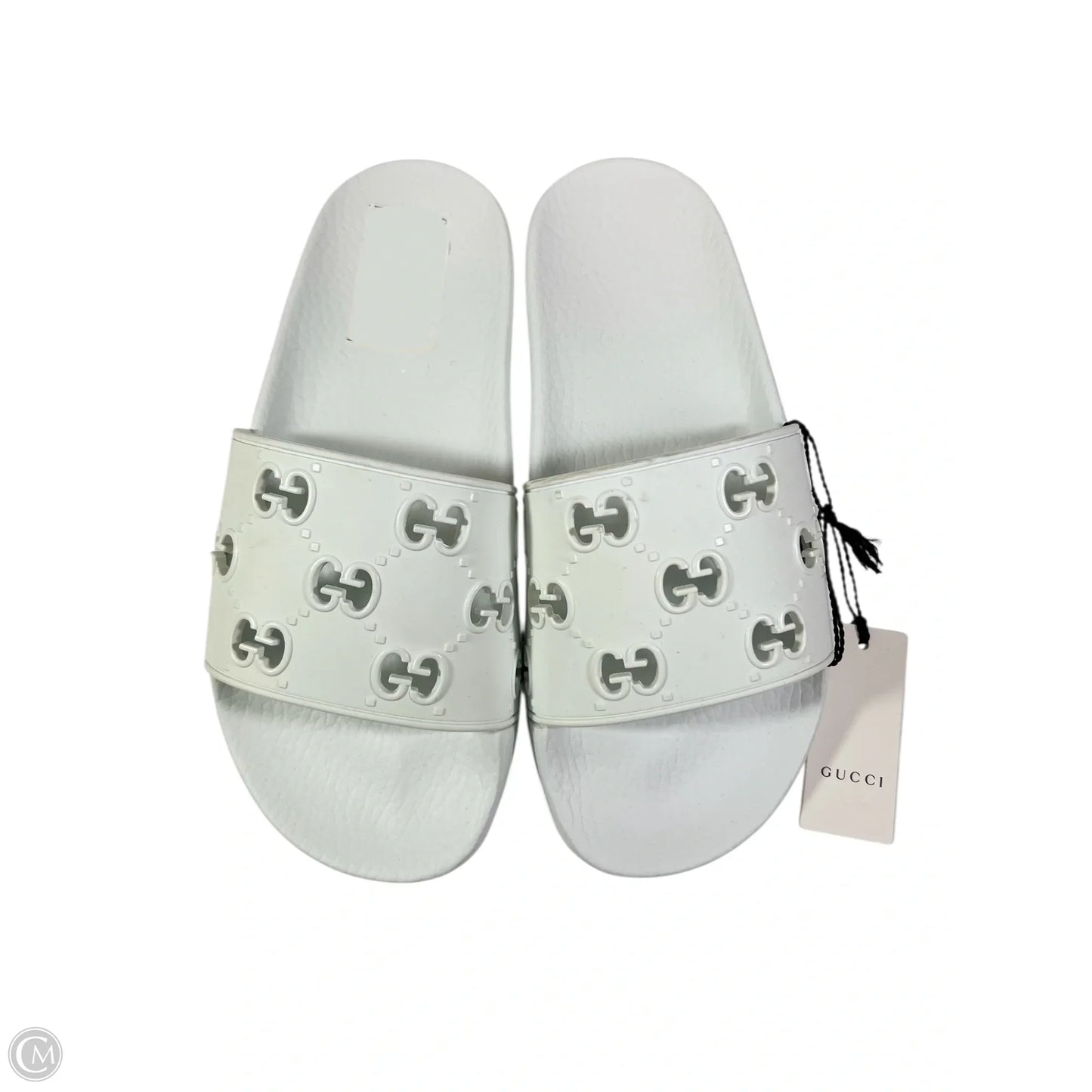 Sandals Luxury Designer By Gucci In White, Size: 7