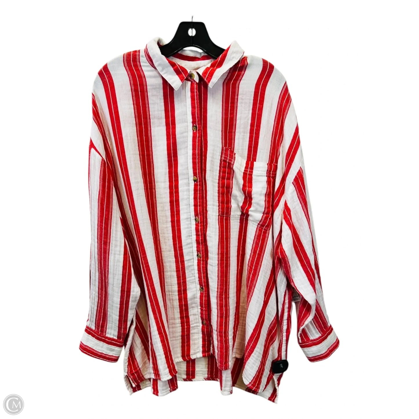 Pants Suit 2pc By Old Navy In Red & White, Size: 2x