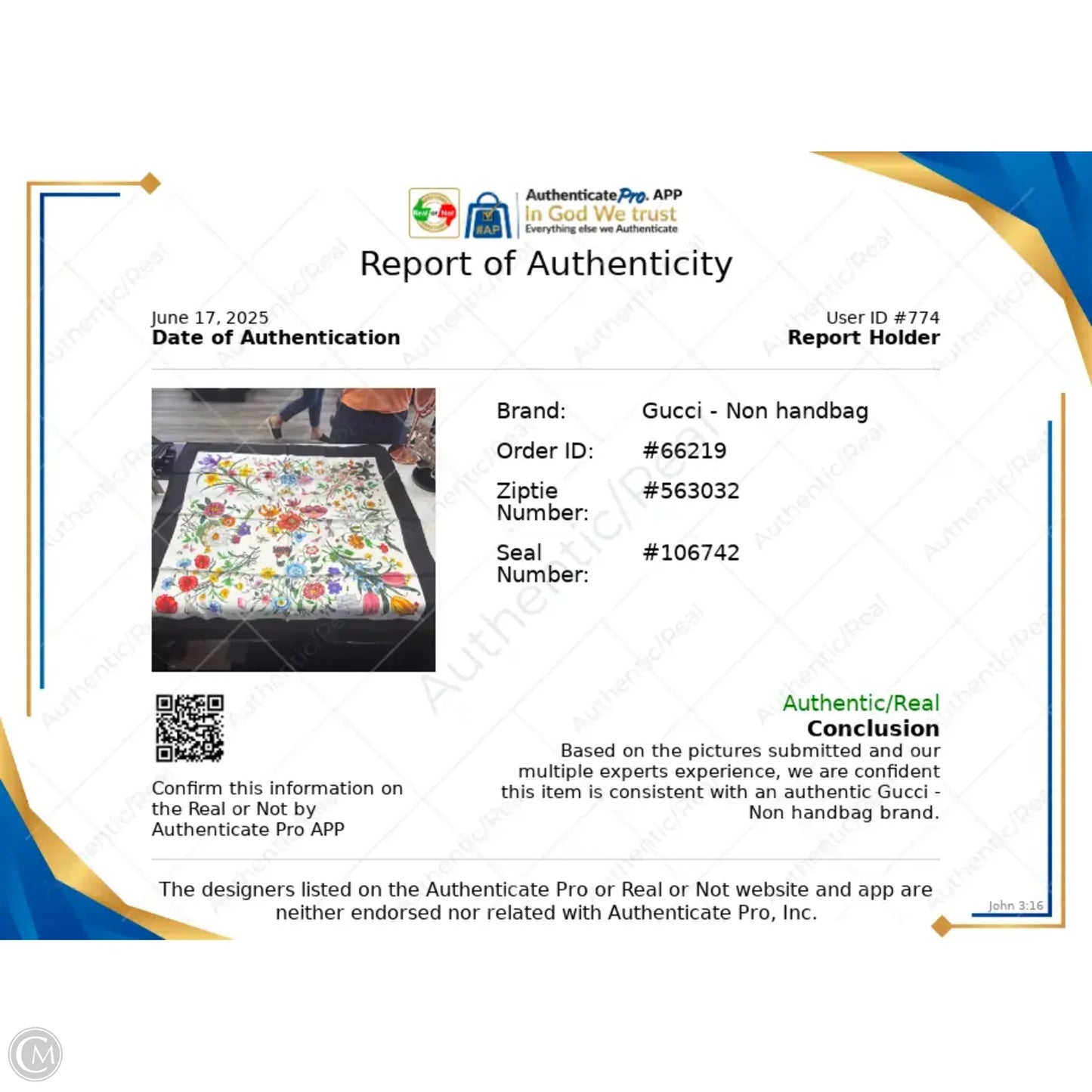 Scarf Luxury Designer By Gucci