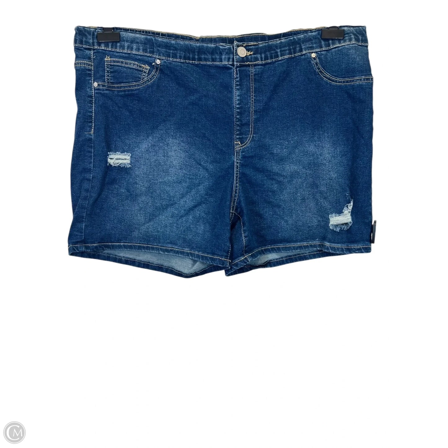 Shorts By Just Be In Blue Denim, Size: 3x