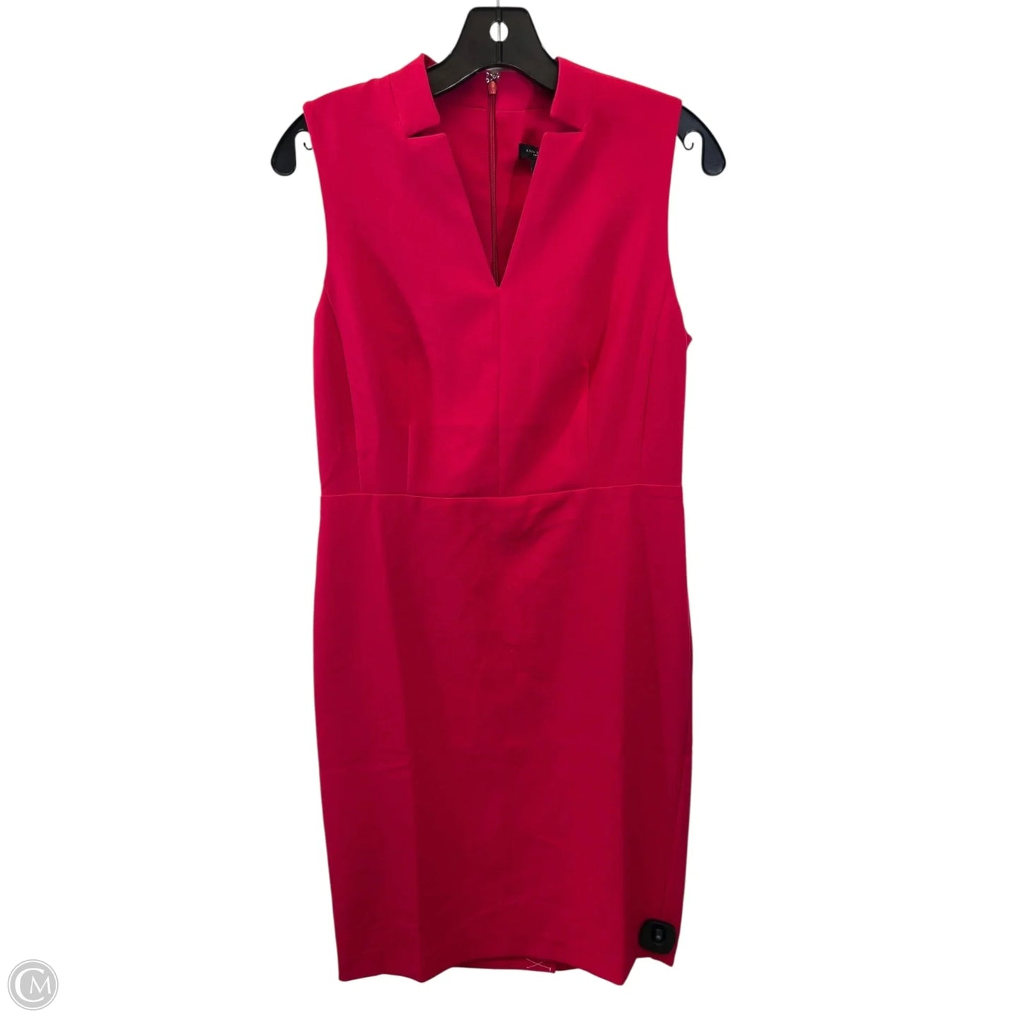 Dress Casual Midi By Ann Taylor In Pink, Size: Xs