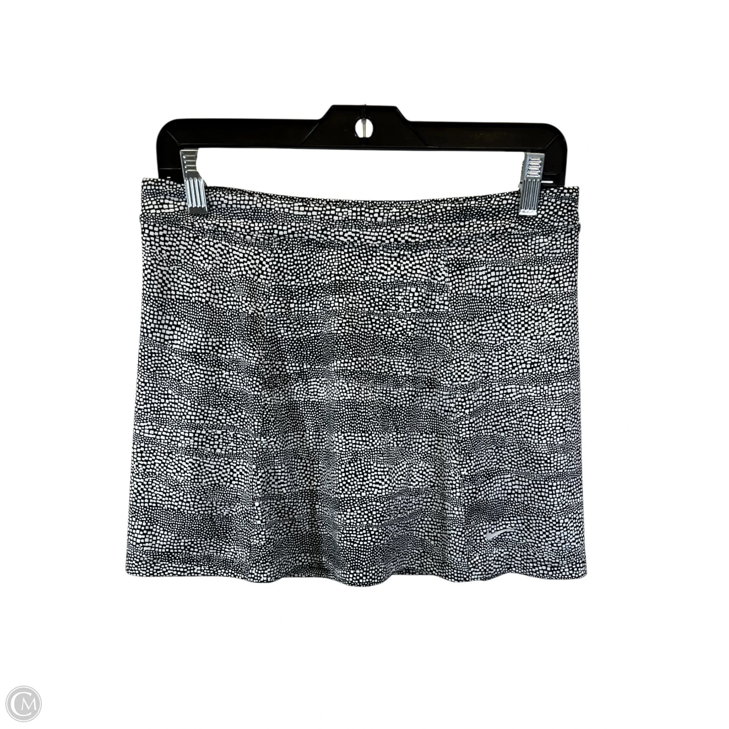 Athletic Skort By Nike In Black & White, Size: L