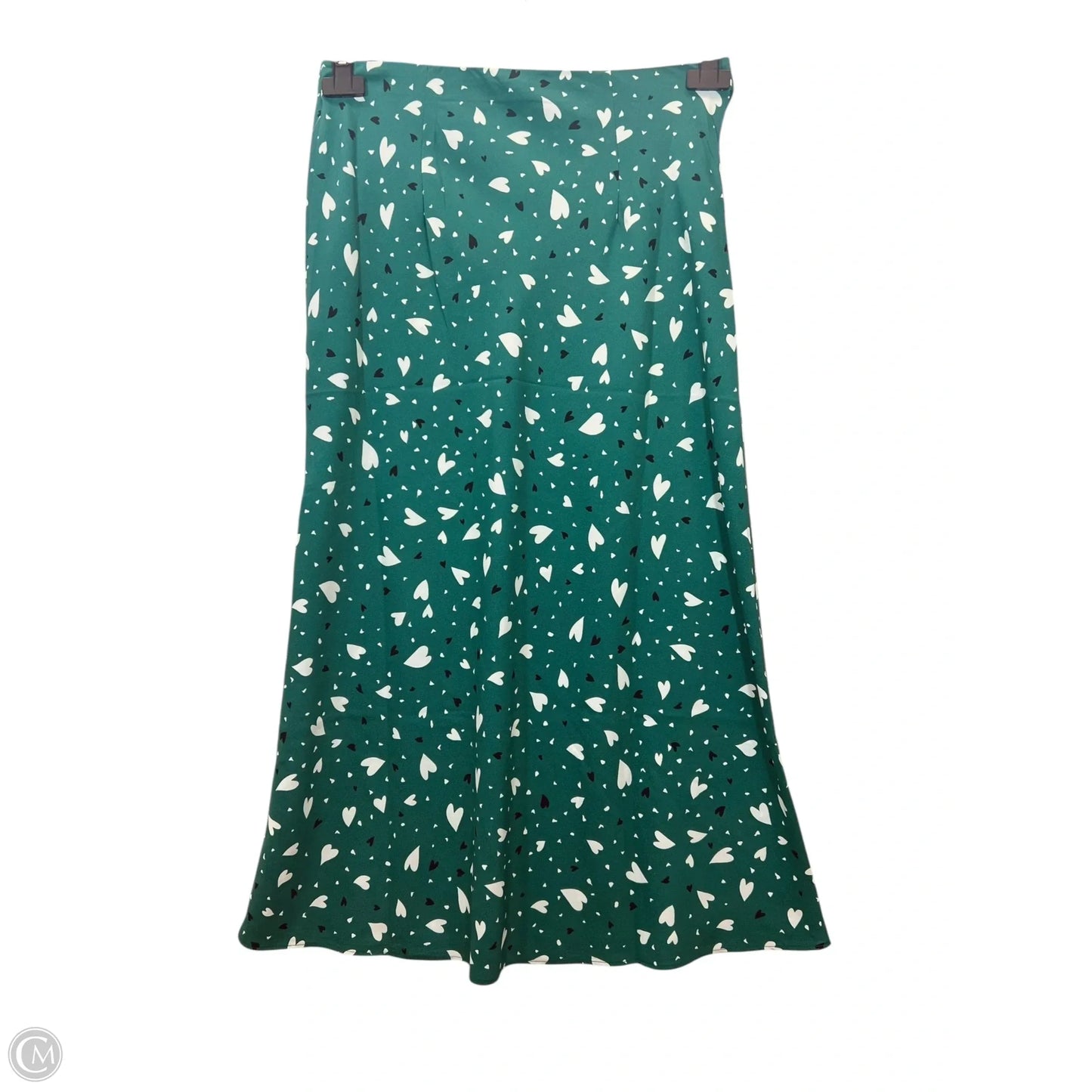 Skirt Maxi By Loft In Green & White, Size: M
