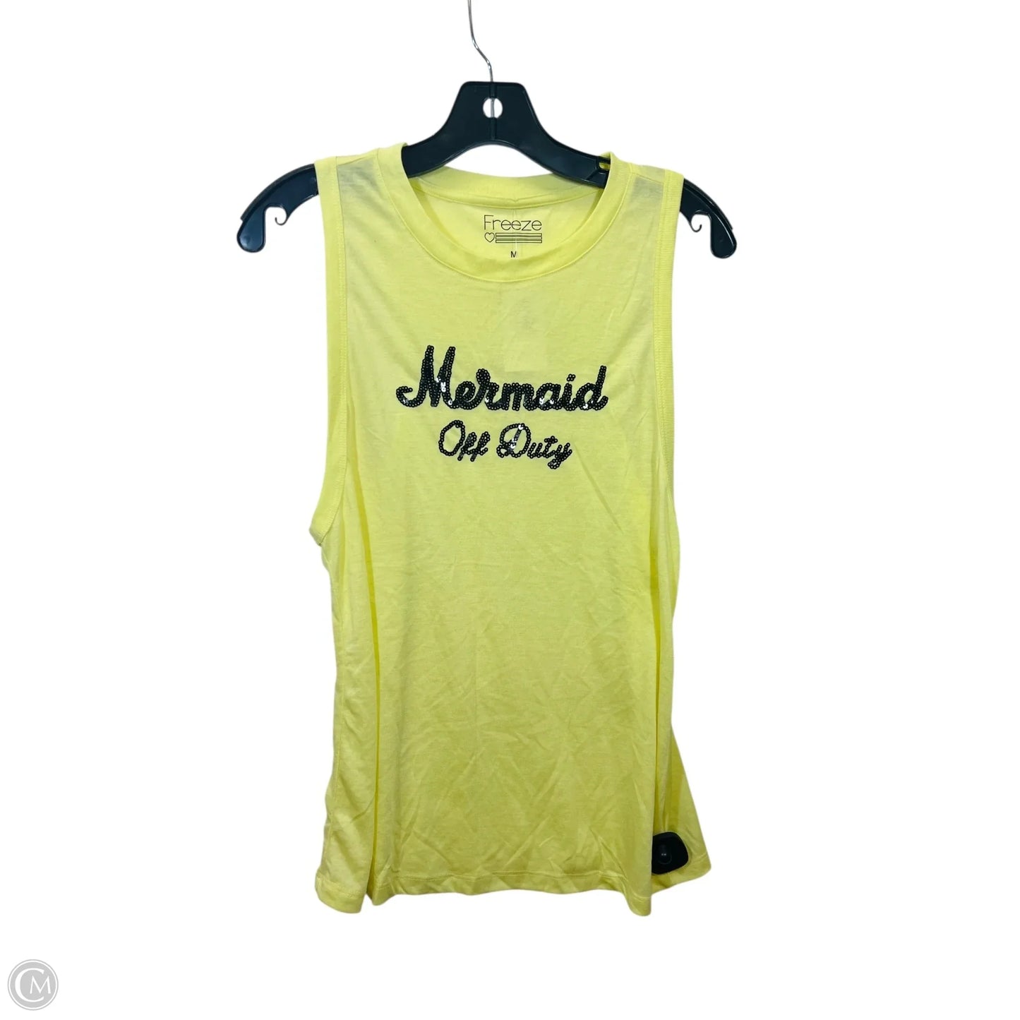 Top Short Sleeve Basic By Freeze In Yellow, Size: M