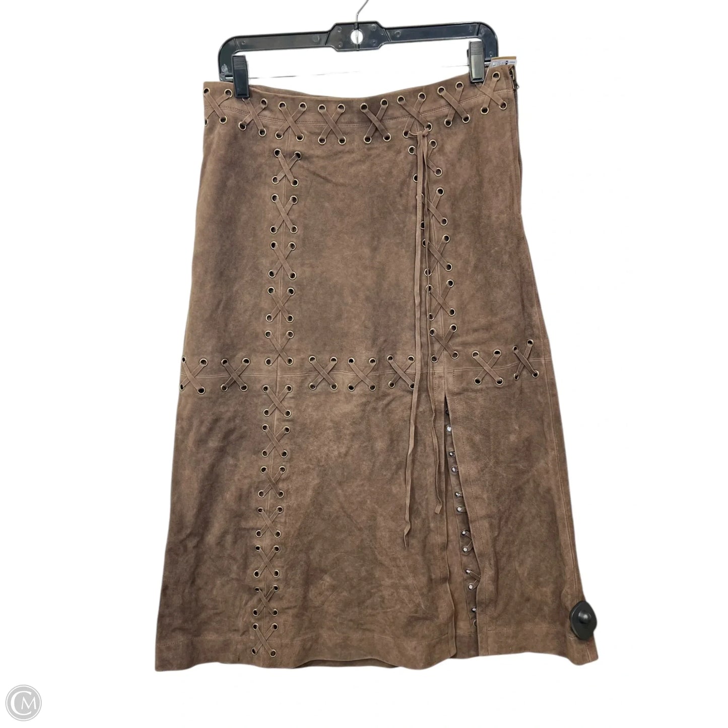 Skirt Designer By Re/done In Brown, Size: 4