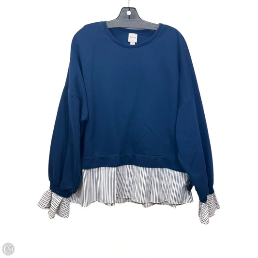 Sweater Designer By Maeve In Navy, Size: Xl