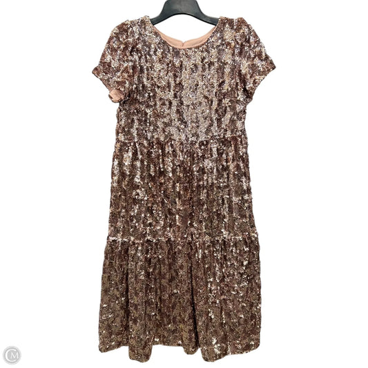 Dress Designer By Maeve In Gold, Size: M
