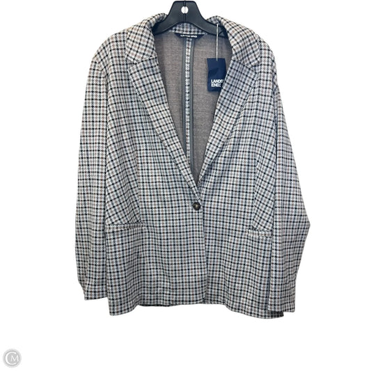 Blazer By Lands End In Brown & Grey, Size: 2x
