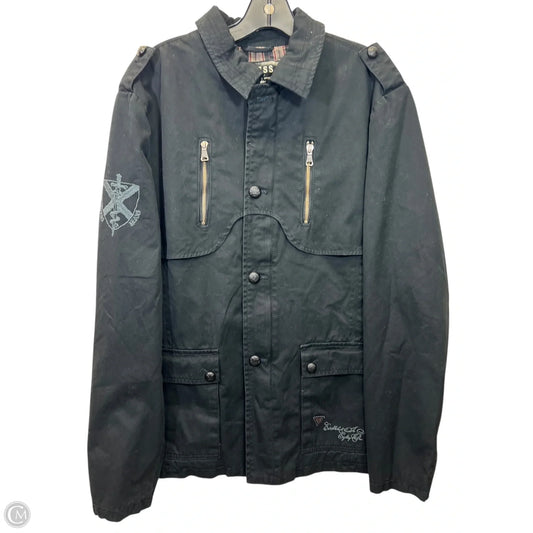Jacket Utility By Guess In Black, Size: L