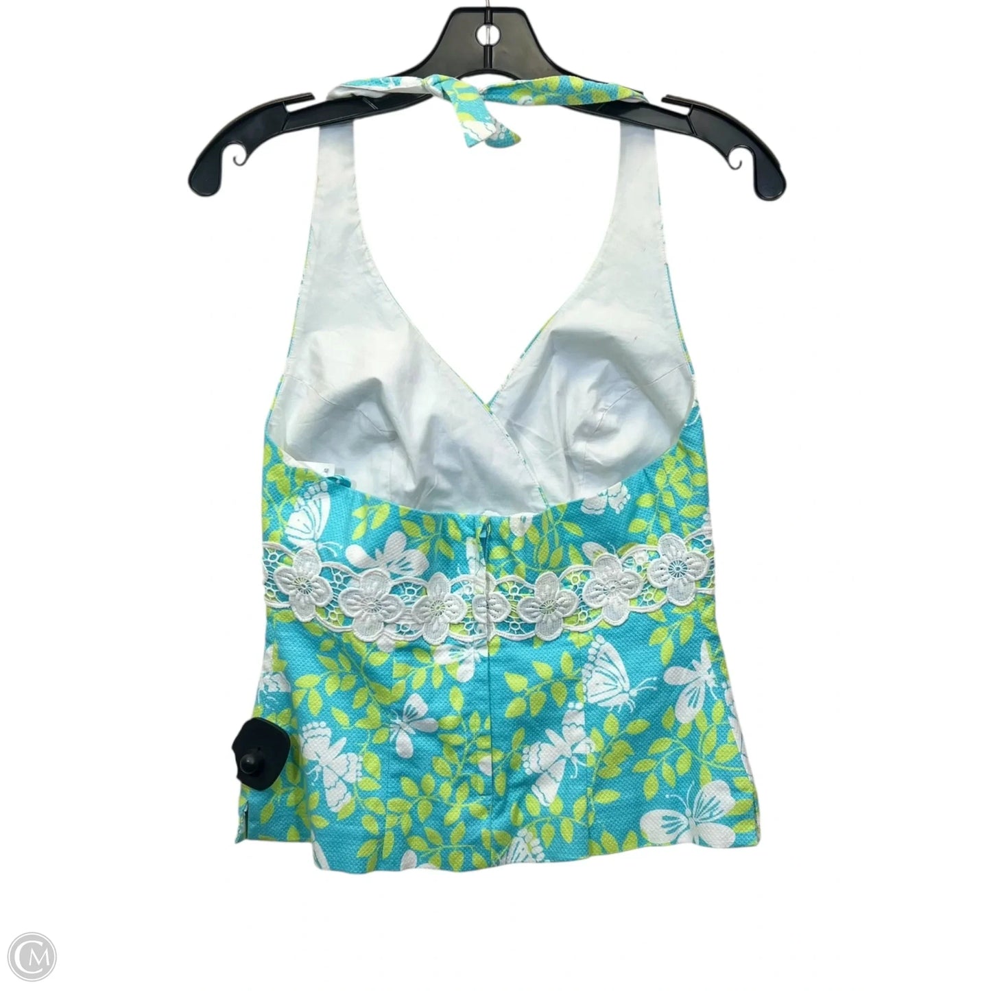 Top Sleeveless By Lilly Pulitzer In Blue & Green, Size: Xs