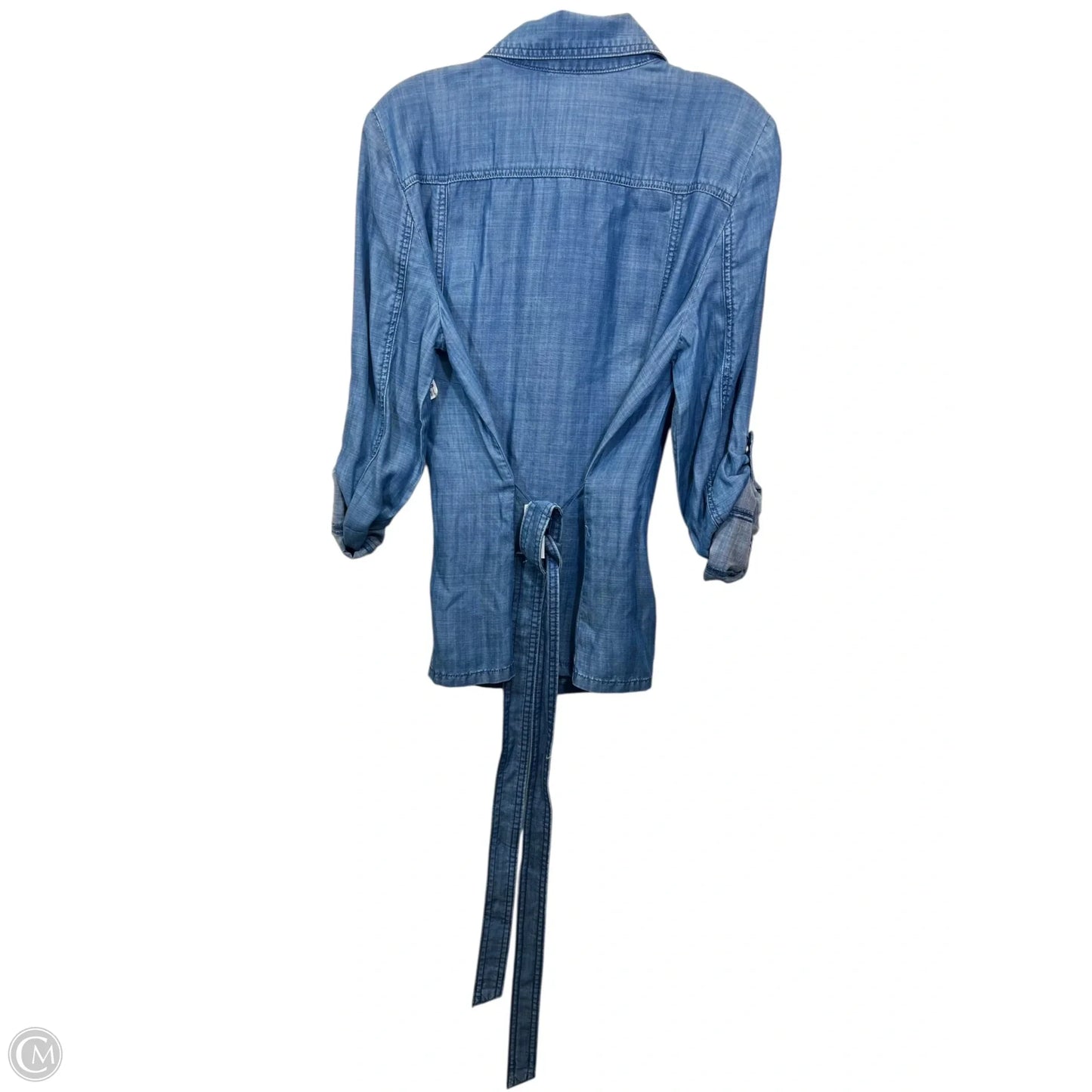 Top 2pc 3/4 Sleeve By White House Black Market In Blue Denim, Size: M
