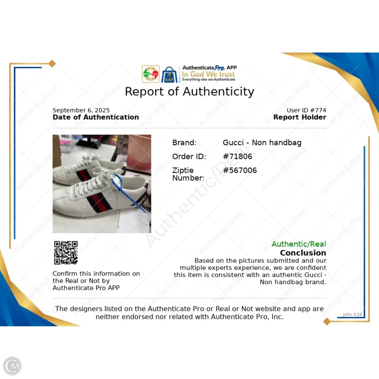 Shoes Luxury Designer By Gucci In Blue & Red & White, Size: 8