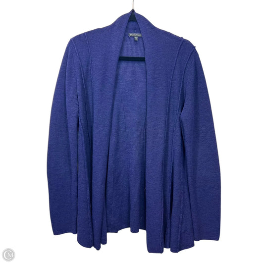 Cardigan Designer By Eileen Fisher In Blue, Size: M