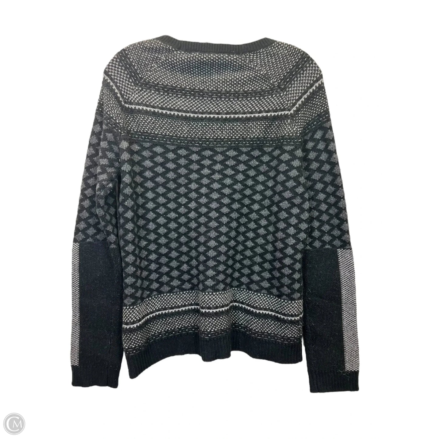 Sweater Designer By Bcbgmaxazria In Black & Grey, Size: S
