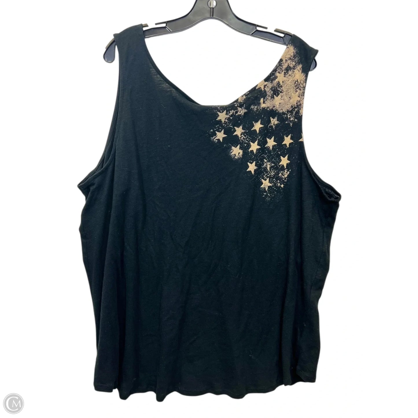 Top Sleeveless By Rock And Republic In Black & Cream, Size: 2x