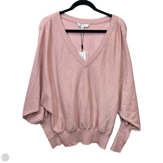 Top Long Sleeve Designer By Milly In Pink, Size: Xl