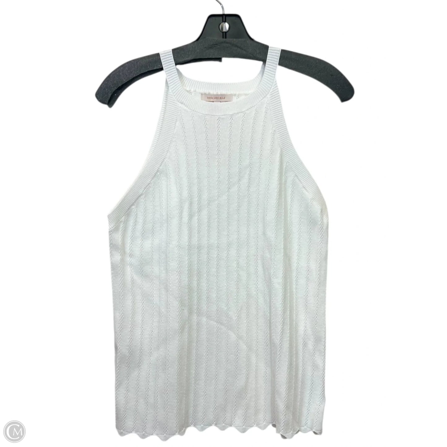 Top Sleeveless By Skies Are Blue In White, Size: M