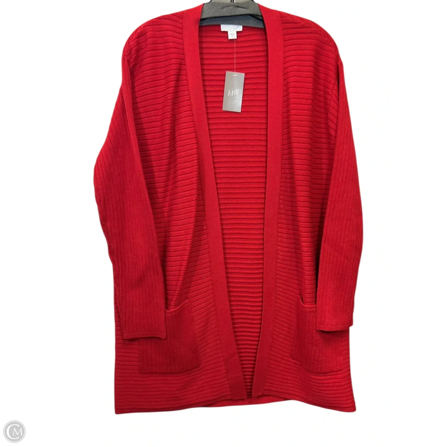 Sweater Cardigan By J. Jill In Red, Size: S