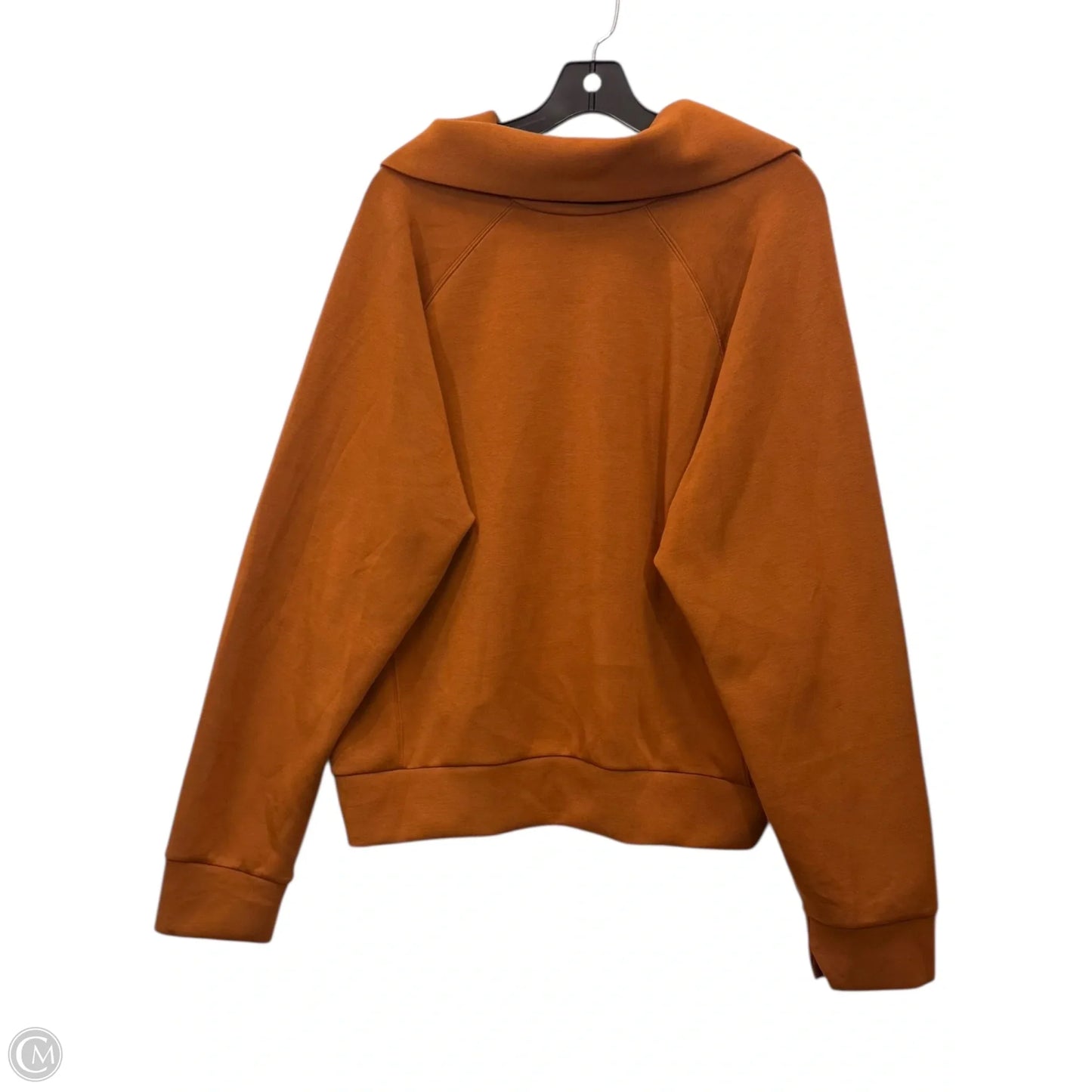 Athletic Sweatshirt Collar By Spanx In Brown, Size: 1x