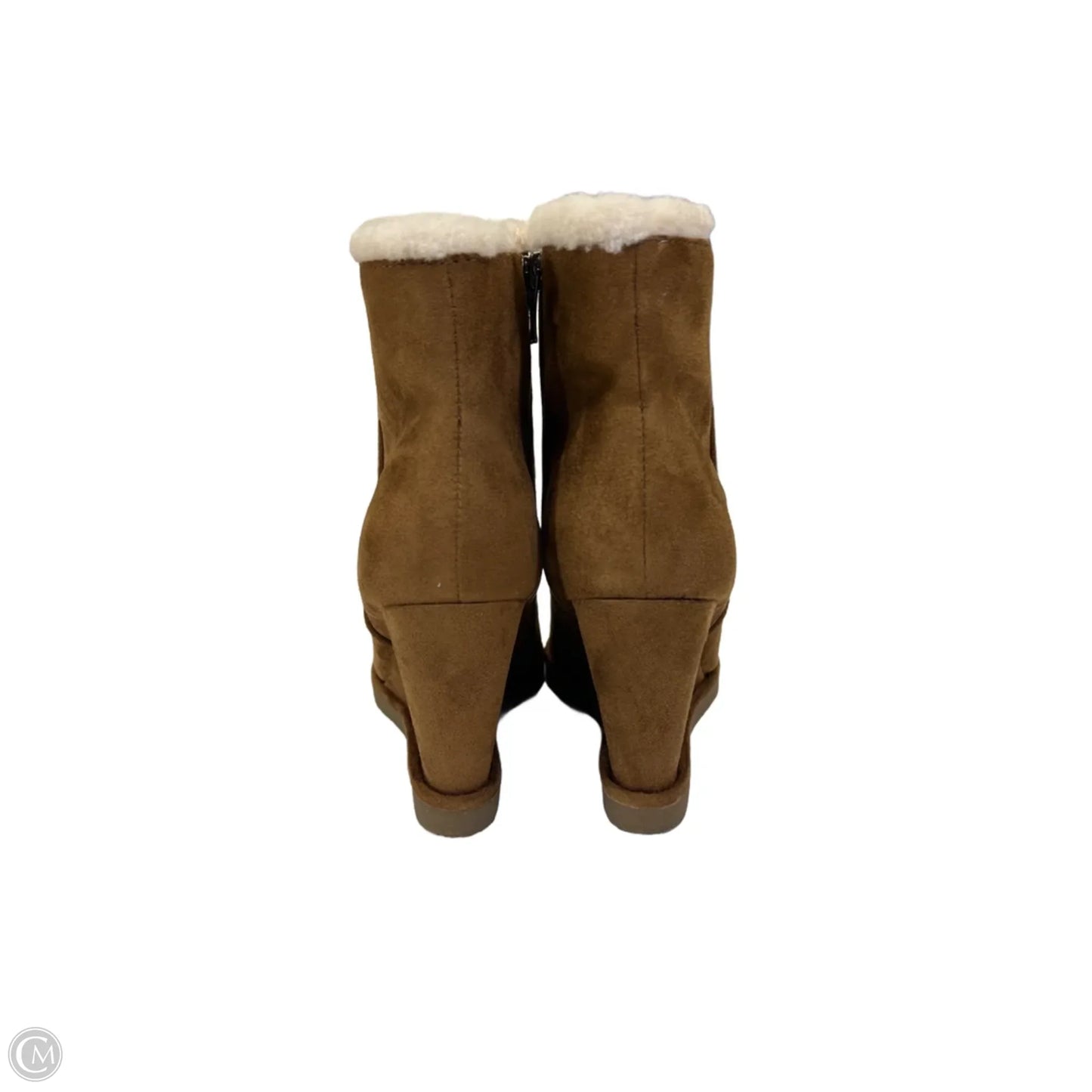 Boots Ankle Heels By Nine West In Brown, Size: 7.5