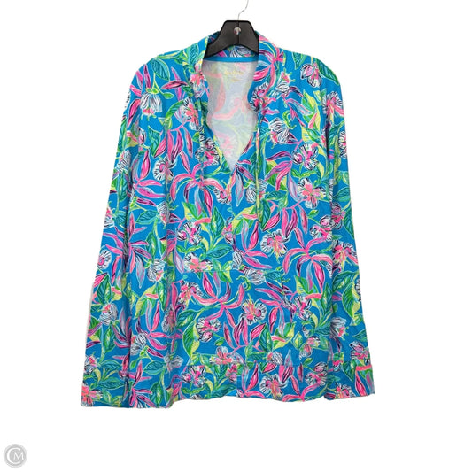 Top Long Sleeve By Lilly Pulitzer In Multi-colored, Size: Xl