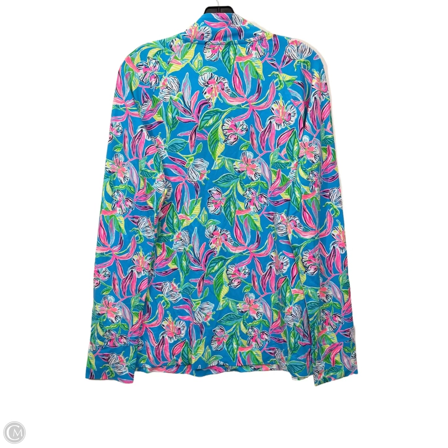 Top Long Sleeve By Lilly Pulitzer In Blue & Green, Size: Xl