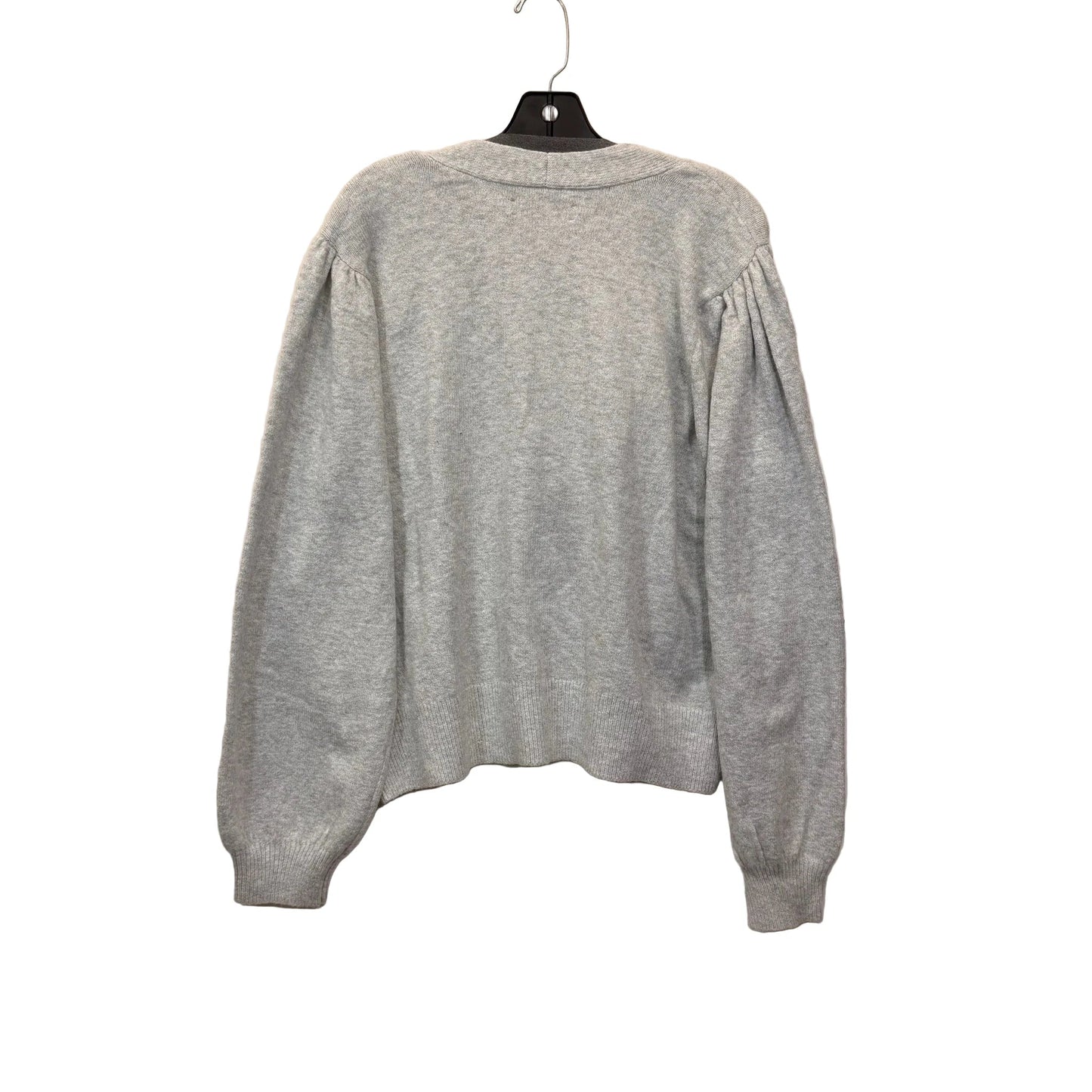 Sweater Cardigan By Loft In Grey, Size: Xl