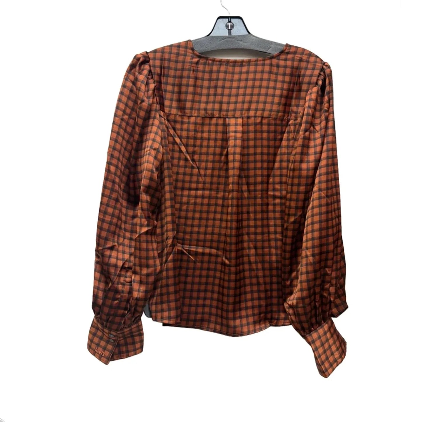 Top Long Sleeve By Levis In Black & Orange, Size: L