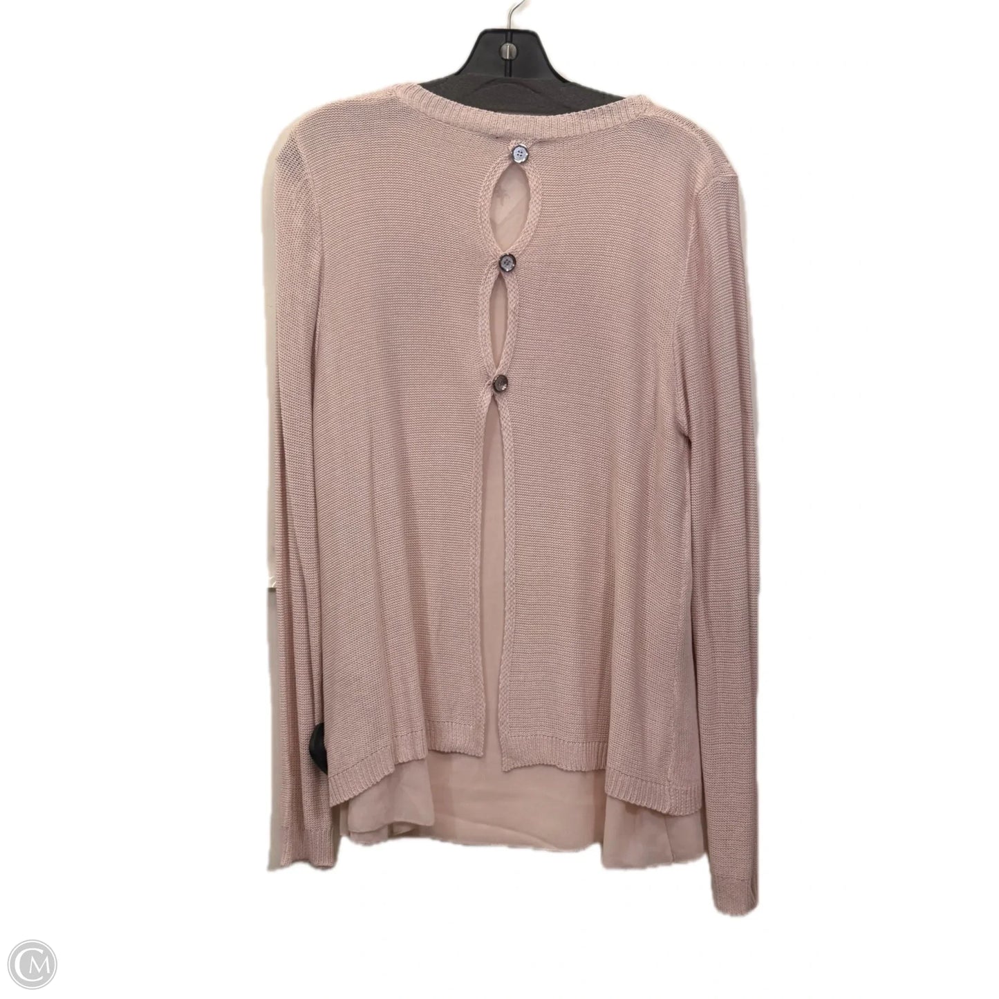 Top Long Sleeve By Milano In Pink, Size: L