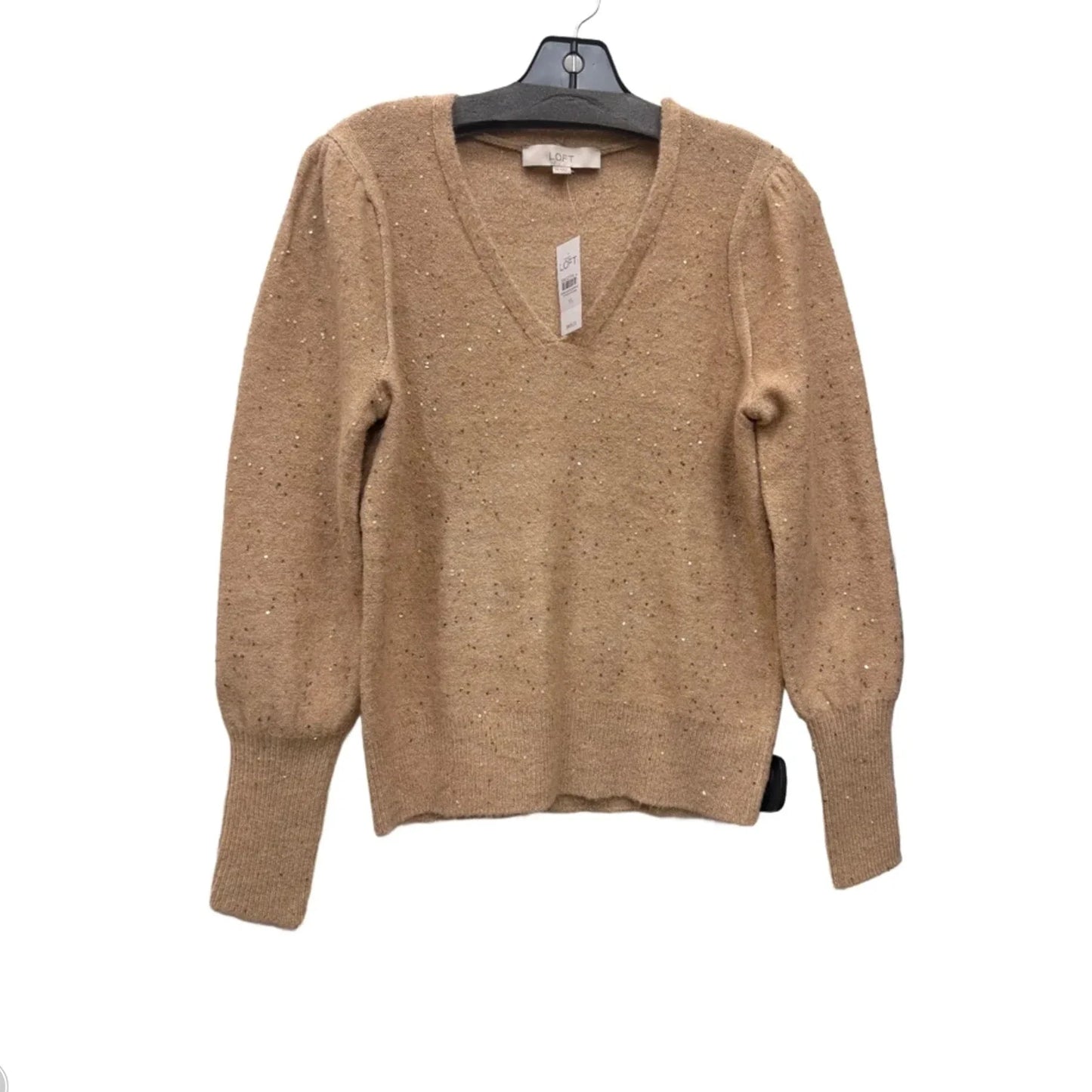 Sweater By Loft In Gold, Size: Xs