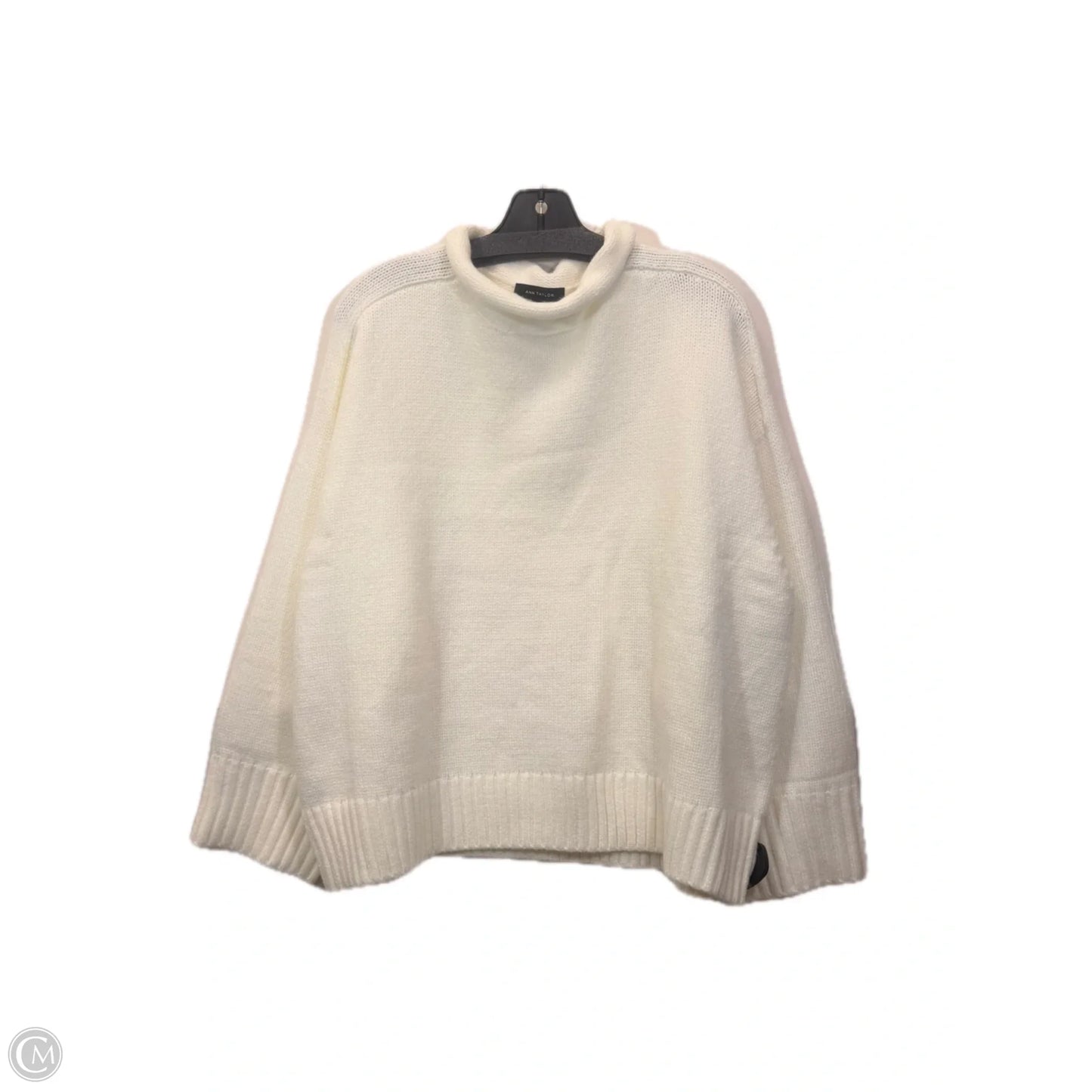 Sweater By Ann Taylor In Cream, Size: Xl