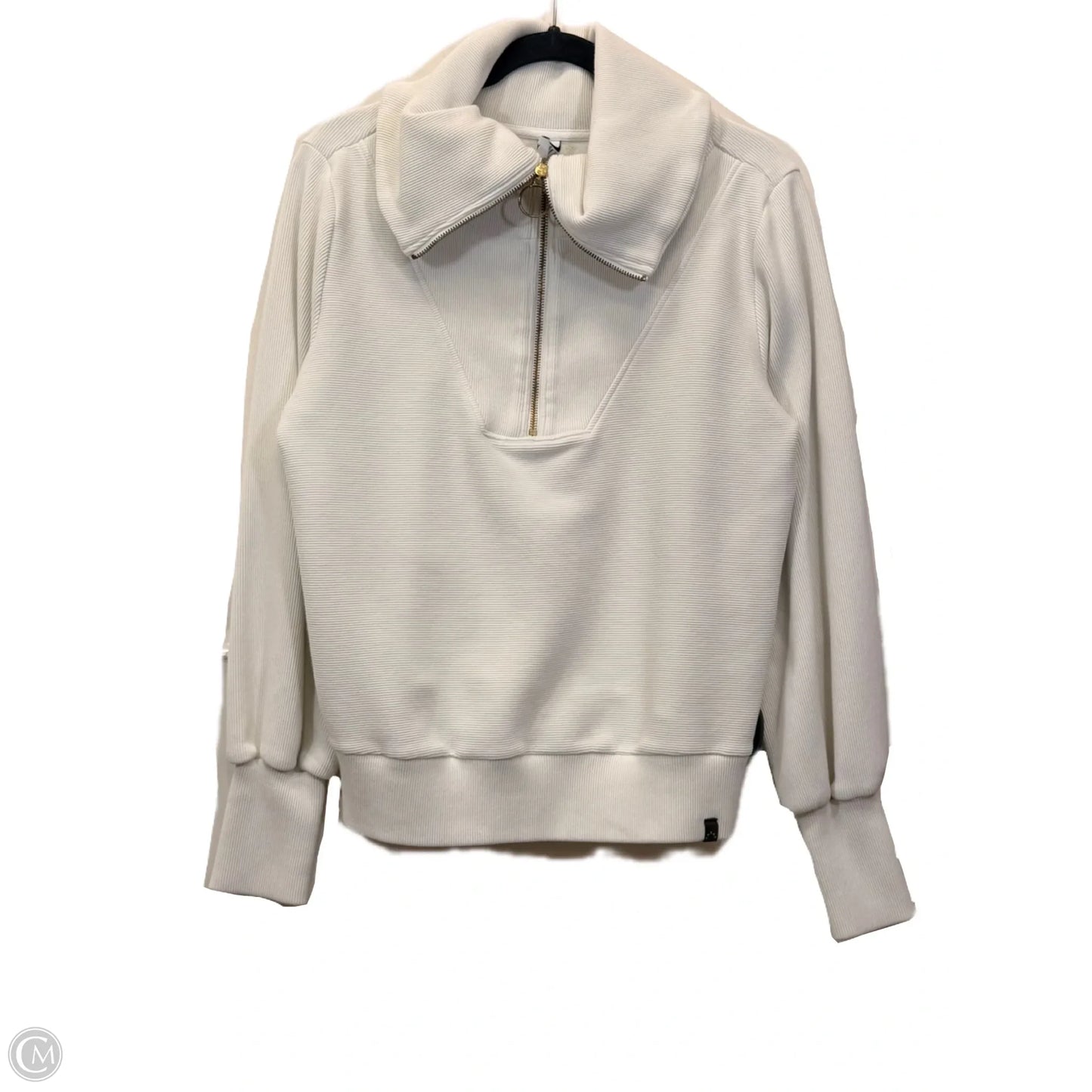 Sweatshirt Designer By Varley In Cream, Size: S