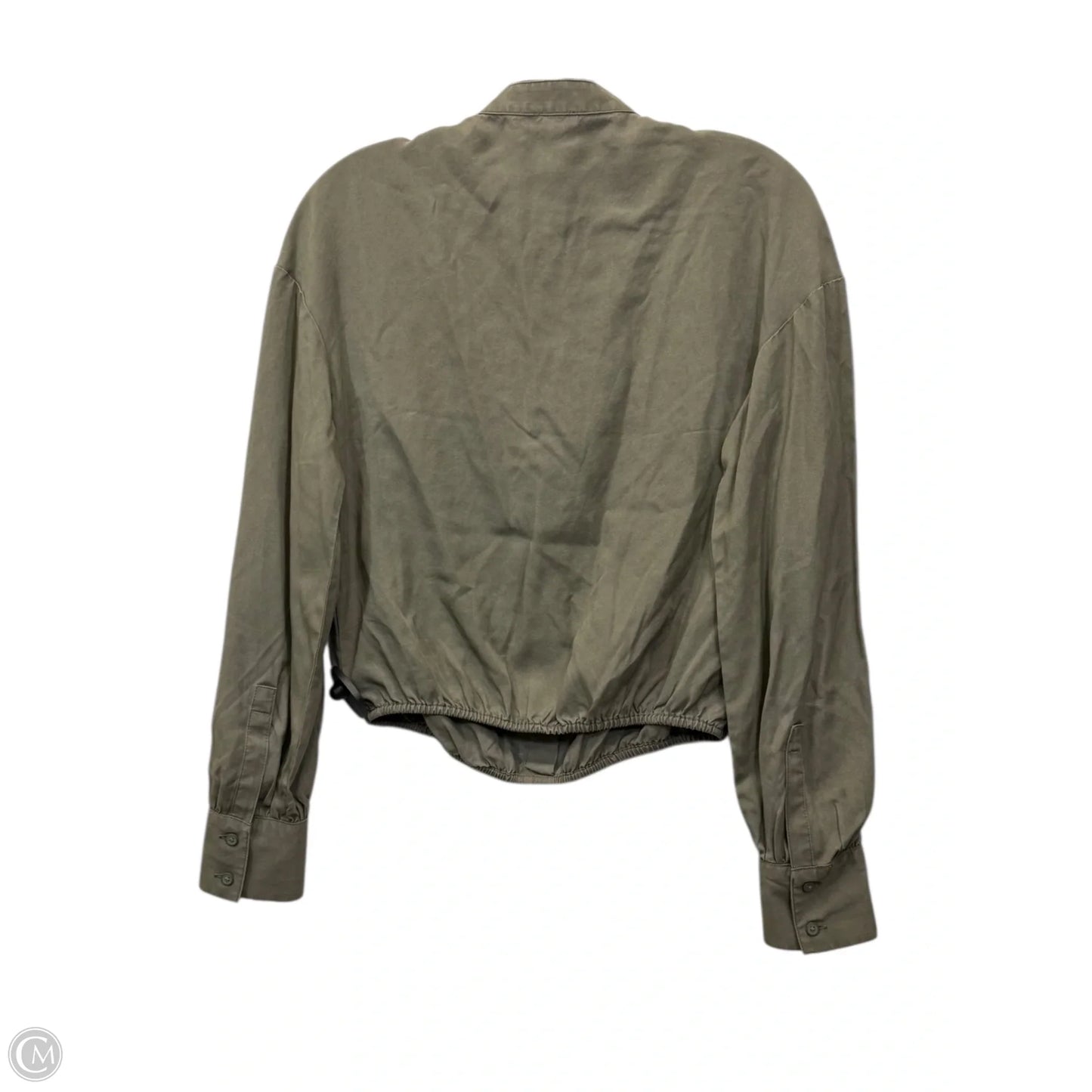 Top Long Sleeve By Express In Green, Size: Xs