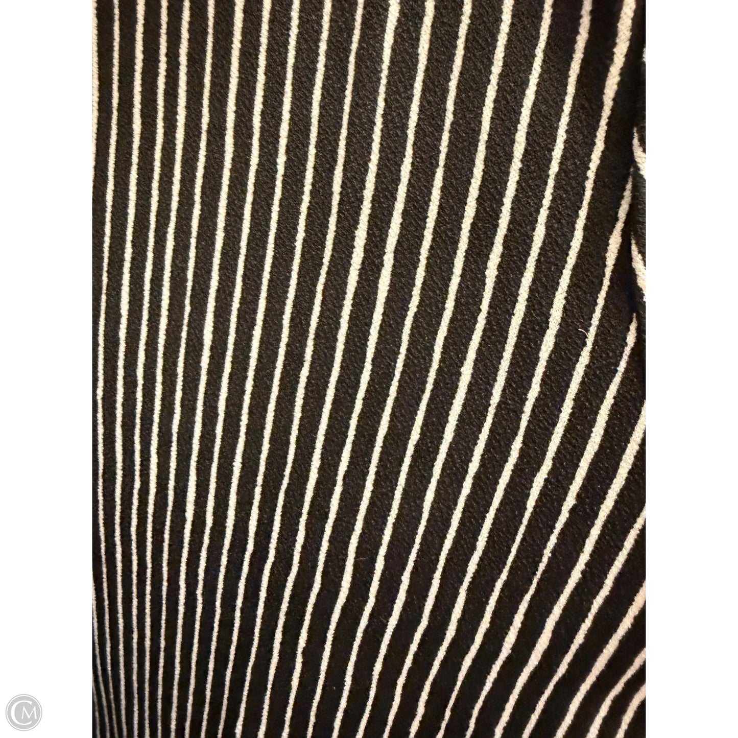 Top Long Sleeve By Adrianna Papell In Black & White, Size: L