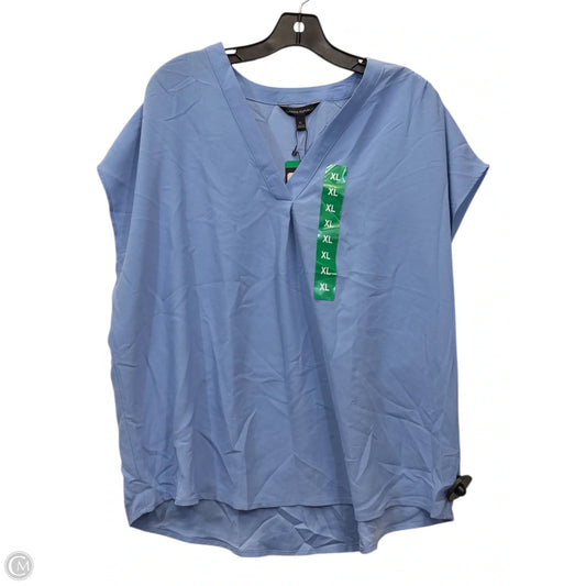 Top Short Sleeve By Banana Republic In Blue, Size: Xl