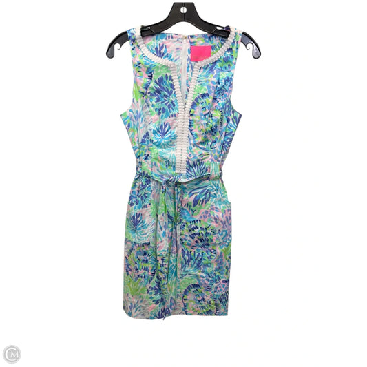 Dress Designer By Lilly Pulitzer In Blue & Purple, Size: Xs