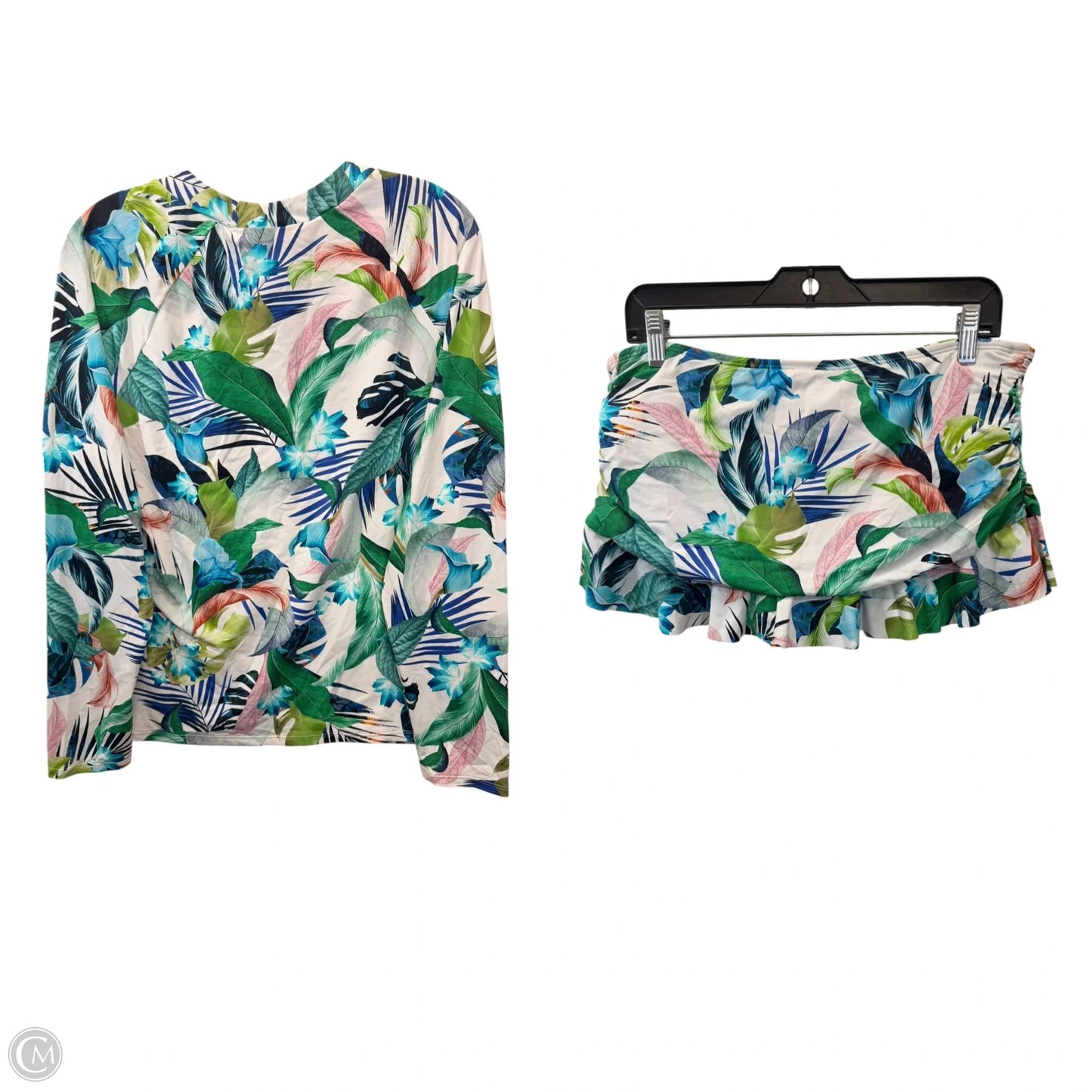 Swimsuit 2pc By La Blanca In Tropical Print, Size: L