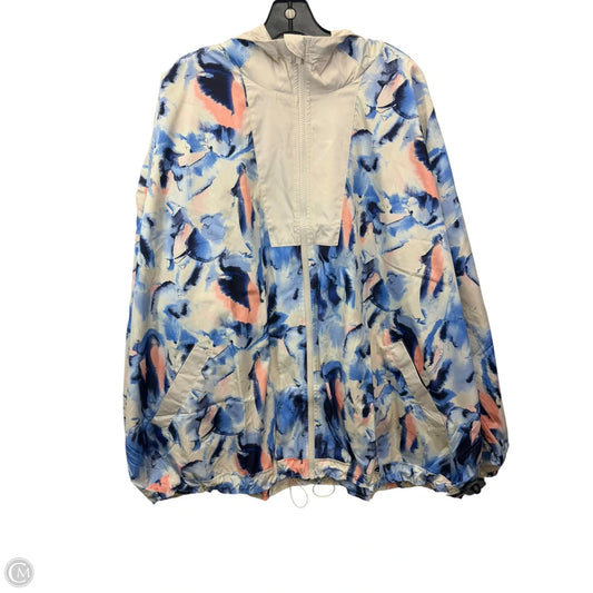 Jacket Windbreaker By Lane Bryant In Multi-colored, Size: 5x