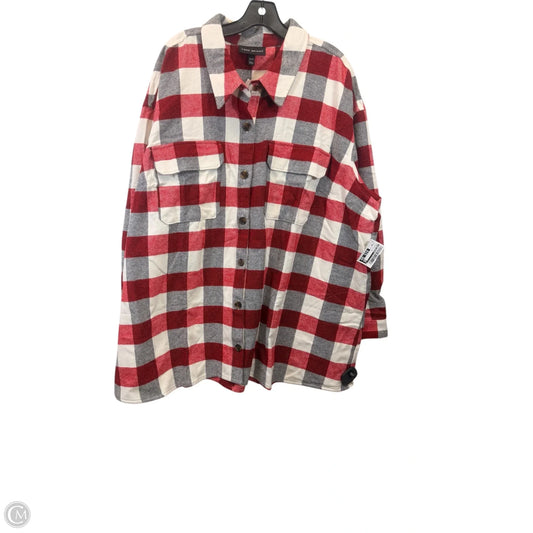 Top Long Sleeve By Lane Bryant In Plaid Pattern, Size: 4x