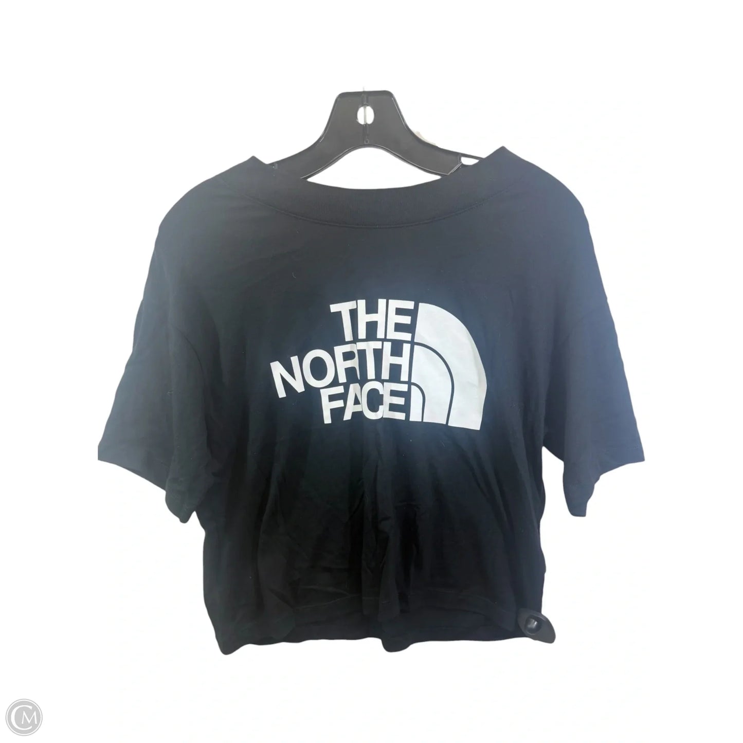 Athletic Top Short Sleeve By The North Face In Black & White, Size: Xs