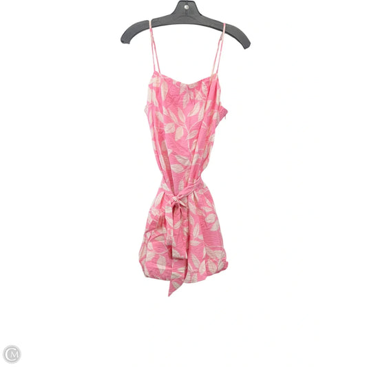 Dress Party Short By Loft In Cream & Pink, Size: M