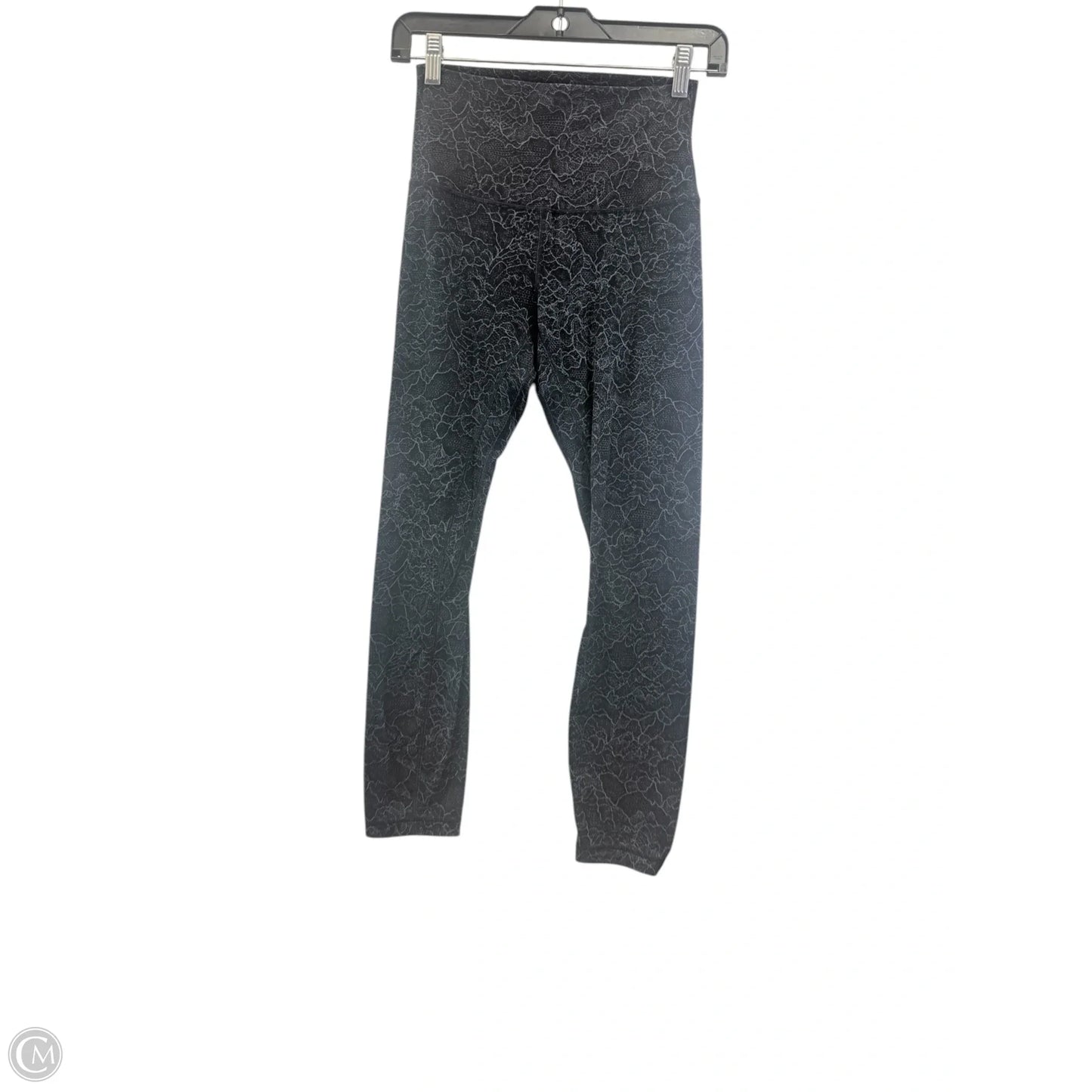 Athletic Leggings By Lululemon In Black & Grey, Size: 4