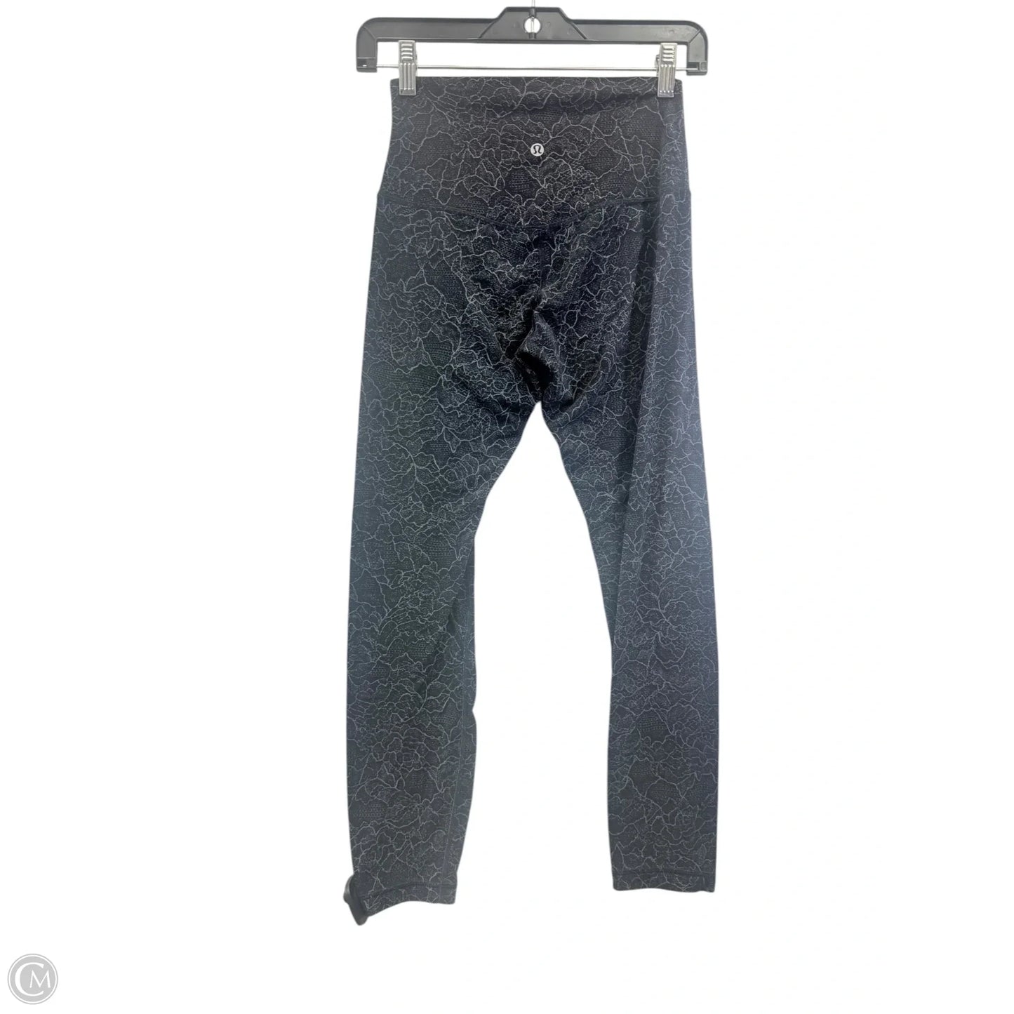 Athletic Leggings By Lululemon In Black & Grey, Size: 4