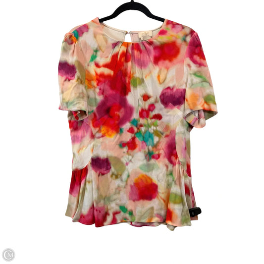 Top Short Sleeve Designer By Kate Spade In Multi-colored, Size: Xl